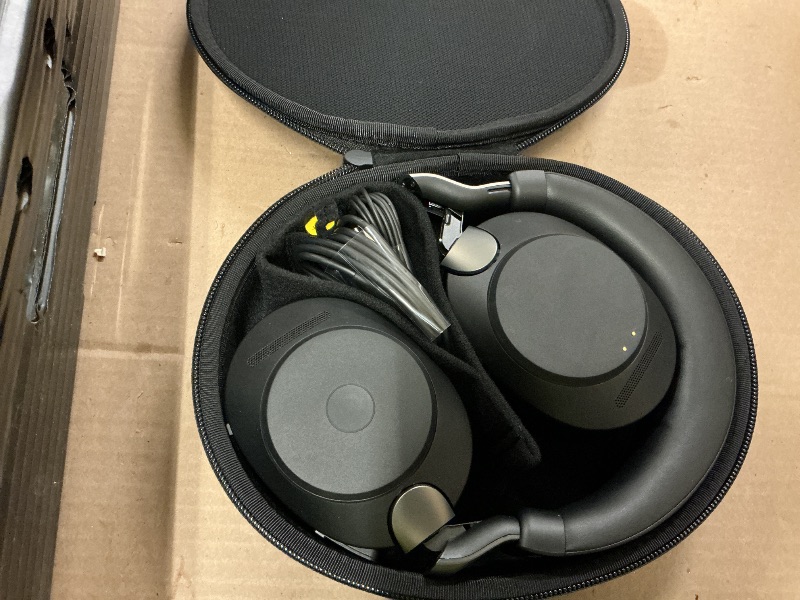 Photo 1 of Jabra Evolve2 85 Wireless PC Headset – Noise Cancelling UC Certified Stereo Headphones with Long-Lasting Battery – USB-C Bluetooth Adapter – Black