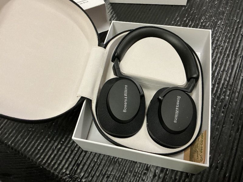 View 3 of **USED** Bowers & Wilkins Px7 S2 Over-Ear Headphones - Advanced Noise Cancellation, Technical Fabrics, 30-Hour Battery Life, 15-Min Quick Charging, Black (Renewed)