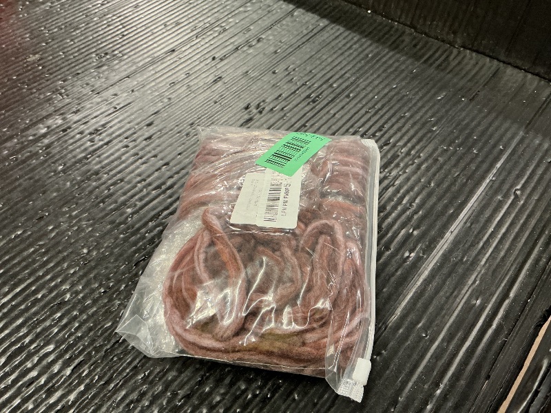 Photo 1 of 22 Inch Wool Double Ended Dreadlock Extensions,15 Strands DE Ends Mixed Brown Synthetic DE Dreads Thin Soft Fake Dreads Hippie Style Dreadlock for Women