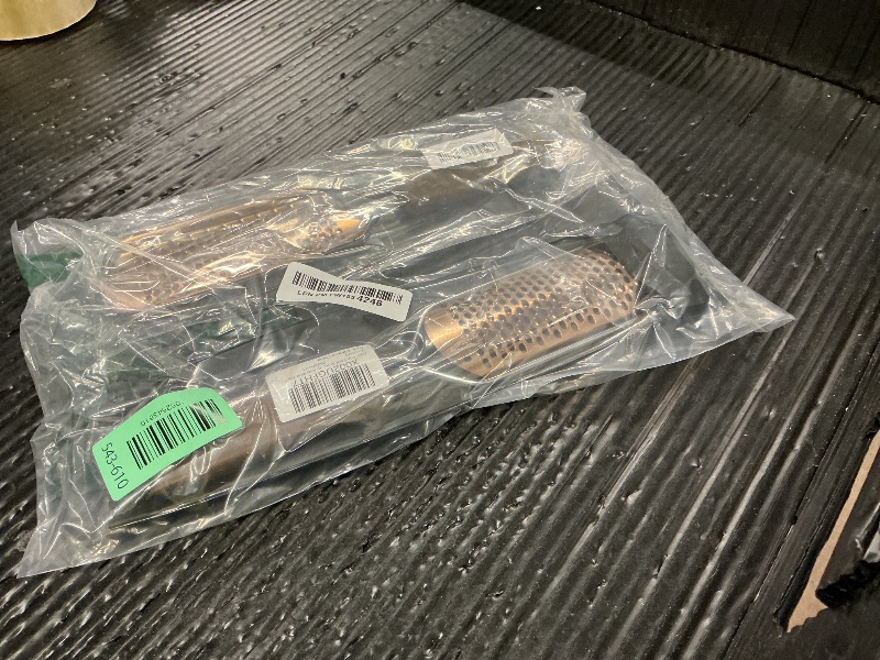 Photo 1 of 2 Pack Foot File & Rasp Callus Remover - Stainless Steel Coarse & Fine Scraper for Dry/Wet Feet, Professional Dead Skin Scrubber & Cracked Heel Care