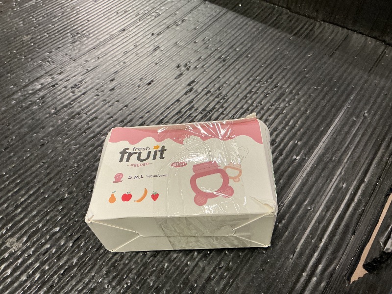 Photo 1 of 2 Pack Silicone Baby Fruit Feeder with Mini Freezer Tray, Breastmilk Popsicle Molds for Baby Teething Relief, Fresh Food Feeder for Safe Infant Self Feeding, Extra Food Pouches - Pink