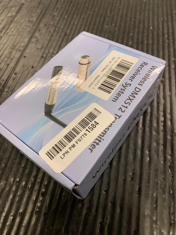 Photo 1 of JERRAY 3Pcs Wireless DMX Dfi DJ 2.4G 2 Receivers & 1 Transmitter No Delay Lighting Controller for DJ Disco Party, Moving Heads, PAR Lights - 7 Group ID, 1000ft Range (Includes Power Adapters)