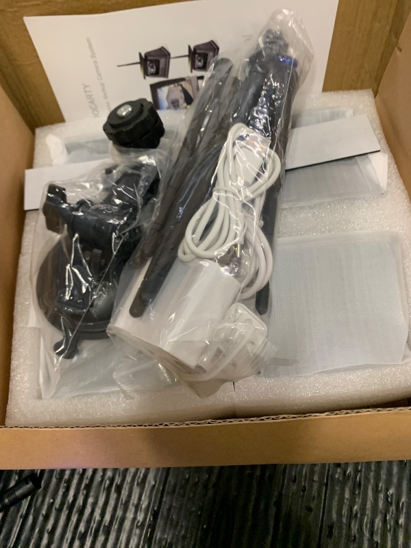 Photo 1 of WOOCARTY 10.1" - 4 Magnetic Solar Wireless Backup Camera System, HD 1080P DVR Monitor, RV Wireless Cameras for Hitch Towing RV Camper Trailer, IR Night Vision, 4x9600mAh Rechargeable Battery, SR4