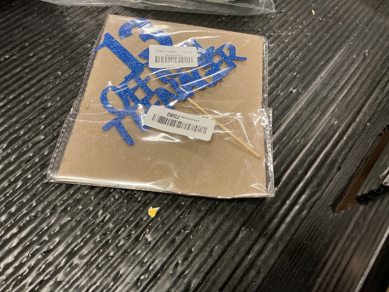 Photo 1 of 13 Official Teenager Cake Topper-13th Birthday Cake Pick Decorations for Teen 13th Birthday Party Supplies (Blue flash)