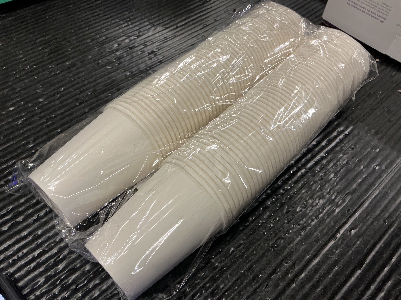 Photo 1 of 100 Park Disposable Hot Coffee Cups - Bulk 8 Oz Paper Cups, Disposable cups