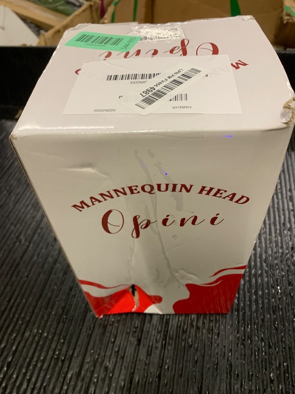 Photo 1 of Opini Mannequin Head with 100% Real Human Hair Cosmetology Mannequin Head to Practice Hairstyles Doll Head Training Head for Hairdresser (Brown)