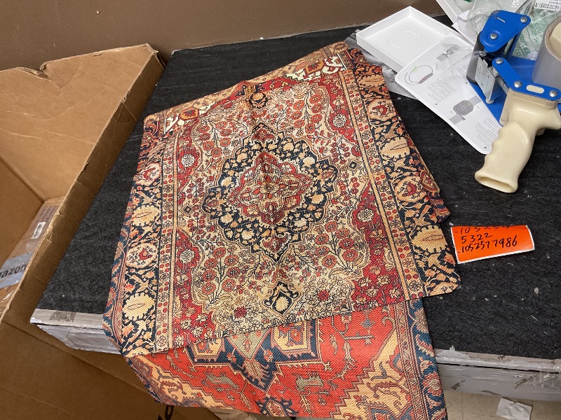 Photo 1 of GarveeHome Zebra Brown Washable Rugs 9x12 for Living Room Vintage Jungle Woodland Forest Safari Animal Print Rug Low Pile Botanical Kids Rugs for Playroom Kitchen Nursery Room