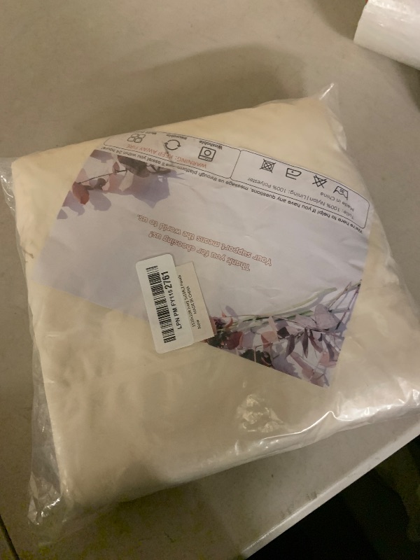 Photo 1 of 10x10ft Wrinkle Free Ivory Backdrop Curtain for Parties Soft Fabric Drapes Wedding Ivory Curtain Backdrop for Birthday Party Decorations Background for Photography 5x10ft,2 Panels