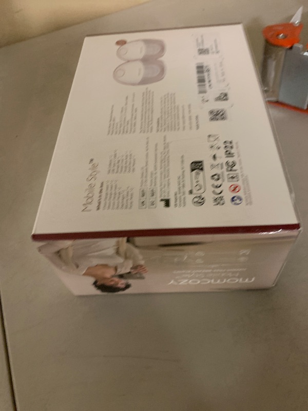 Photo 1 of Momcozy Breast Pump Hands Free Mobile Style | M6, Wearable Breastfeeding Pump Ideal Rhythm for More Milk, DoubleFit Flange More Fit & Discreet with 3 Modes & 9 Levels, 24mm - 2 Pack Cozy Red