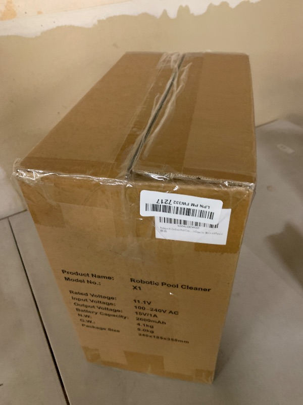 Photo 1 of Poolease X1 Cordless Robotic Pool Vacuum, Automatic Pool Cleaner with 45W Dual-Motor, Ideal for Inground Above-Ground Flat Pool, 2L Debris Capacity