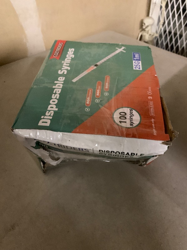 Photo 1 of 1ml ,100 Pack, 25G 1 inch Syringes with Needle, Needle Luer Lock Syringe, Individually Sealed Package for Scientific Labs,Feeding Small Animals,Dispensing,Applicator,Watering.
