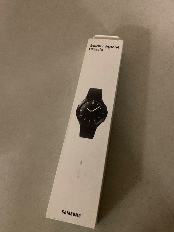 Photo 1 of SAMSUNG Galaxy Watch 4 Classic 42mm Smartwatch with ECG Monitor Tracker for Health, Fitness, Running, Sleep Cycles, GPS Fall Detection, Bluetooth, US Version, Black