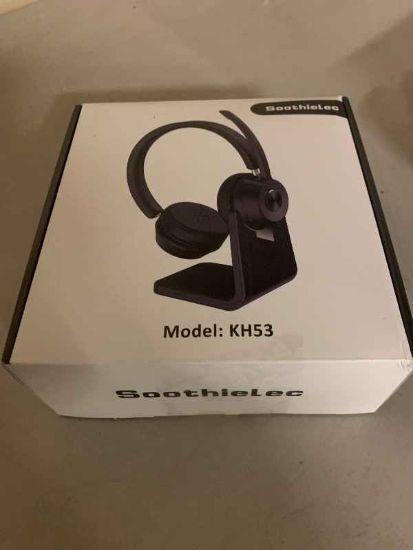 Photo 1 of (Upgraded Version) Wireless Headset, Bluetooth Headset with Noise Cancelling Microphone, Best Headphones with Mic Mute & USB Dongle for PC/Computer/Laptop/Cell Phones/Remote Work/Call Center