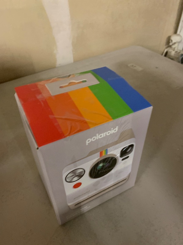 Photo 1 of Polaroid Now 3rd Generation I-Type Instant Camera + Film Bundle - Now Pebble White Camera + 16 Color Photos (6561)