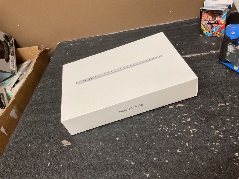 Photo 1 of SEE NOTES AND PICTURES…………2020 Apple MacBook Air Laptop: Apple M1 Chip, 13” Retina Display, 8GB RAM, 256GB SSD Storage, Backlit Keyboard, FaceTime HD Camera, Touch ID. Works with iPhone/iPad; Silver