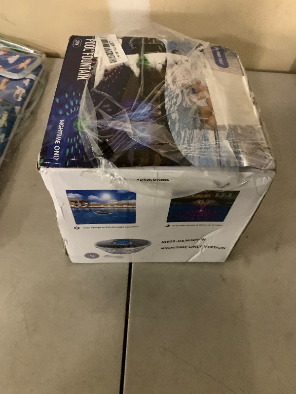 Photo 1 of 2PKS Solar Pool Fountains with Light Show,2026 Upgraded Large Solar Pool Water Fountain Kit, Floating Pool Fountain for Above Ground Pool,Solar Floating Fountain Pumps for All day Use