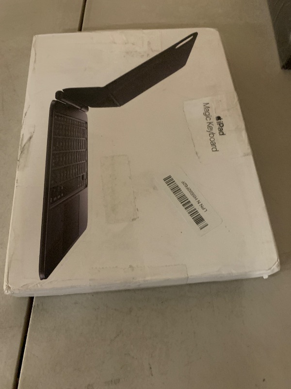 Photo 1 of Apple Magic Keyboard: iPad Keyboard case for iPad Pro 11-inch (1st, 2nd, 3rd, 4th gen) and iPad Air (4th, 5th gen, and M2), Great Typing Experience, Built-in trackpad, US English - Black