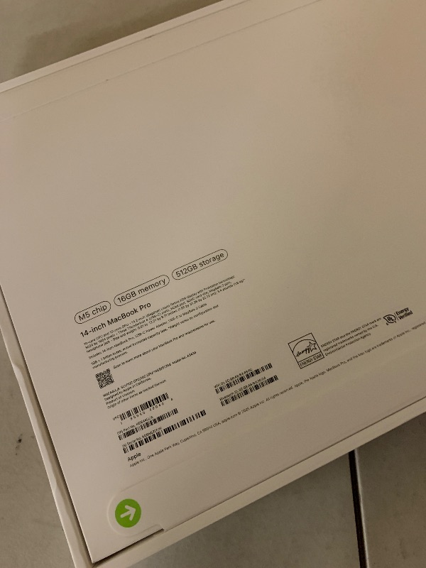 Photo 1 of Apple 2025 MacBook Pro Laptop with Apple M5 chip with 10?core CPU and 10?core GPU: Built for AI, 14.2-inch Liquid Retina XDR Display, 16GB Unified Memory, 512GB SSD Storage; Silver