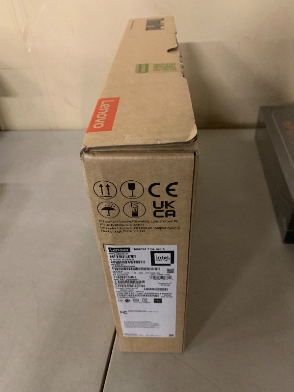 Photo 1 of Lenovo ThinkPad T14s Gen 5 21LS0058US 14" Notebook - WUXGA - Intel Core Ultra 7 155U - 16 GB - 512 GB SSD - English Keyboard - Black