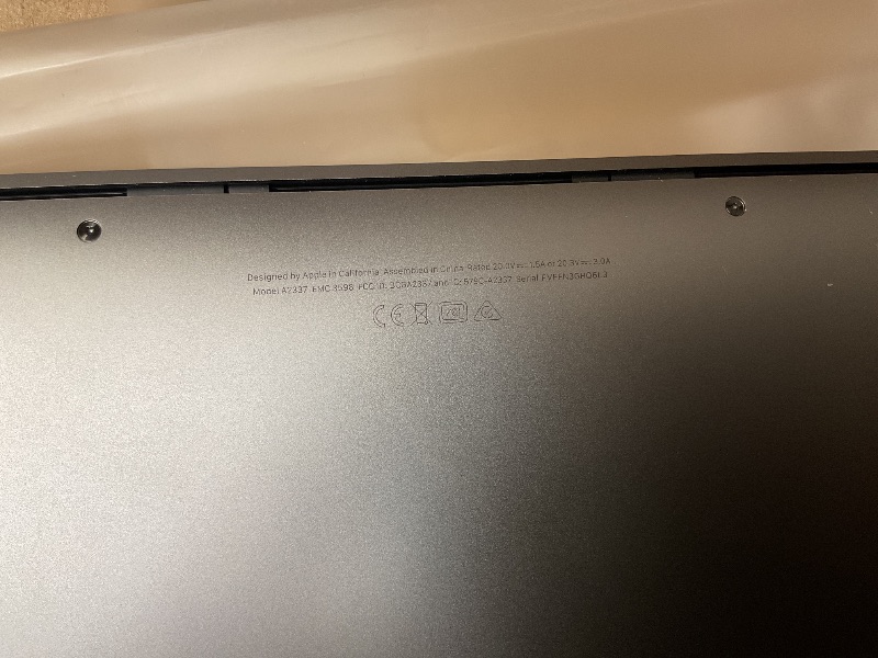 Photo 1 of LOCKED …………Late 2020 Apple MacBook Air with Apple M1 Chip (13.3 inch, 8GB RAM, 128GB SSD) Space Gray (Renewed)