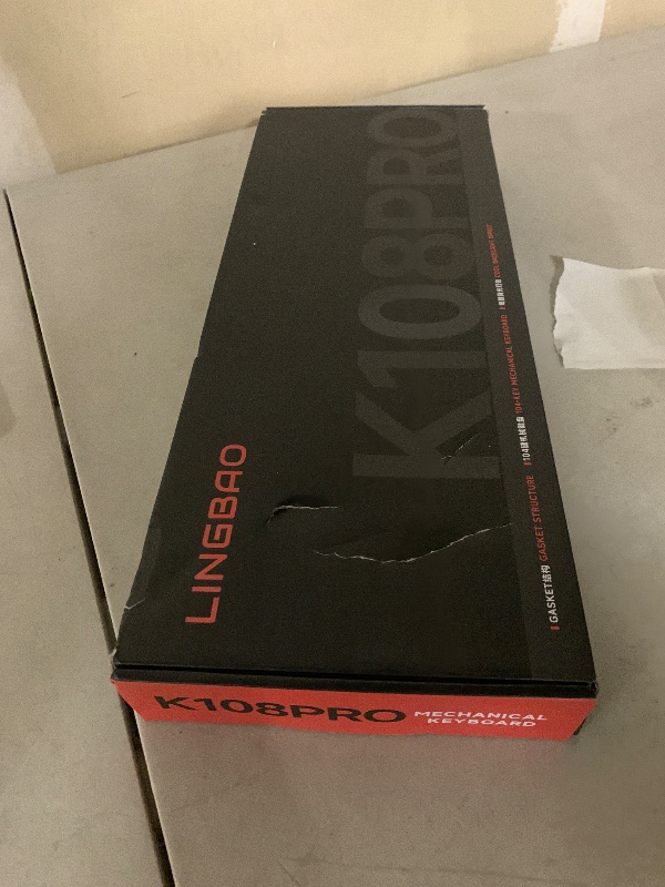 Photo 1 of **********DAMAGED***************READ CLERK COMMENTS********

CORBOBO LINGBAO K108 Pro Wireless Mechanical Keyboard with Screen & Knob, Full Size Creamy Keyboard with Number Pad, 10000mAh Battery, PBT Keycaps, RGB Backlit, Hot-swappable Gaming Keyboards