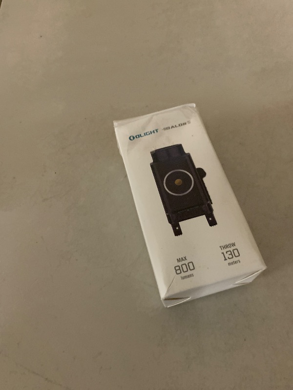 Photo 1 of OLIGHT Baldr S 800 Lumens Compact Rail Mount Weaponlight with Green Beam and White LED Combo, Magnetic USB Rechargeable Tactical Flashlight with 1913 or GL Rail, Battery Included (Black)