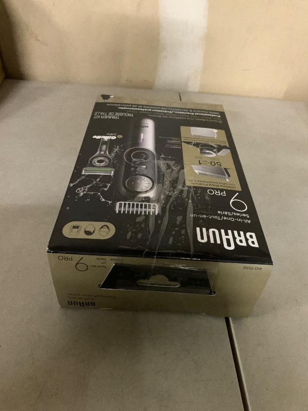 Photo 1 of Braun Series 9 PRO All-in-One Beard & Body Grooming Kit for Men, Cordless Trimmer, Hair Clippers & Shaver for Face, Hair & Body with Gillette Labs Razor, AIO 9550