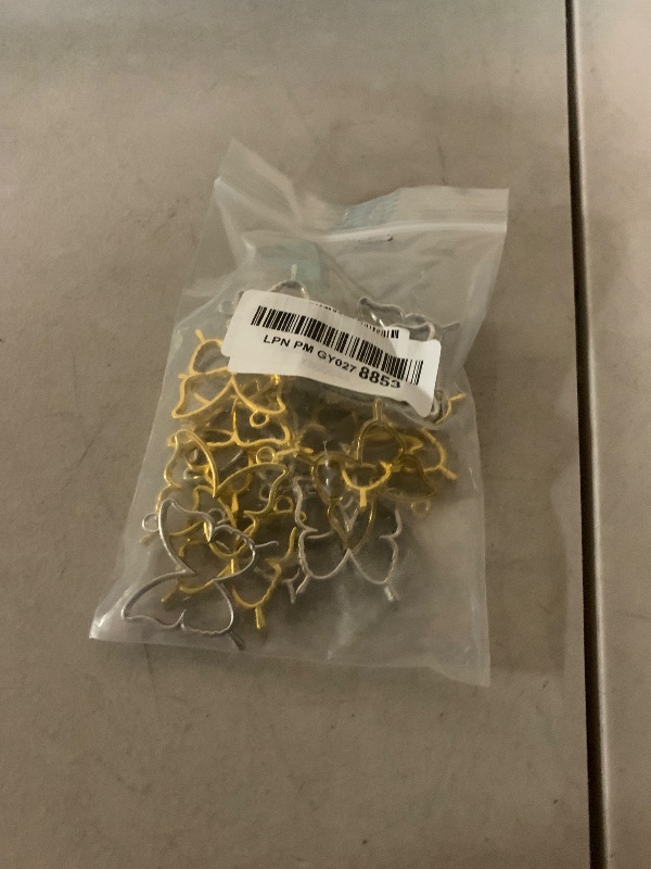 Photo 1 of 20pcs Butterfly Open Back Bezel Pendant Charm Resin Molds Hollow Frame Pendants for DIY Pressed Flower Crafts Jewelry Making Accessories