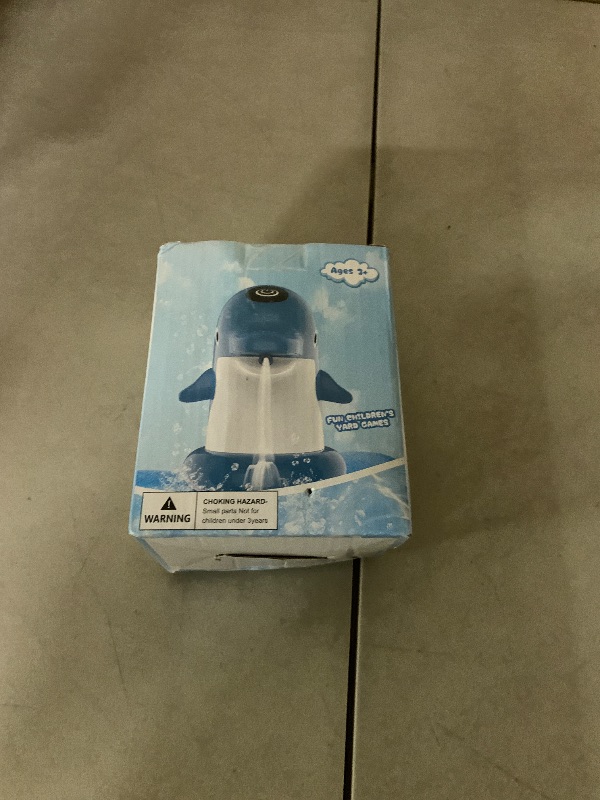 Photo 1 of Dolphin Water Table Pump with Magnetic Base No Drill 3H Runtime Continuous Flow Rechargeable for Step 2 for Kids Outdoor Water Play Toys Stable Water Fun Accessories Pink