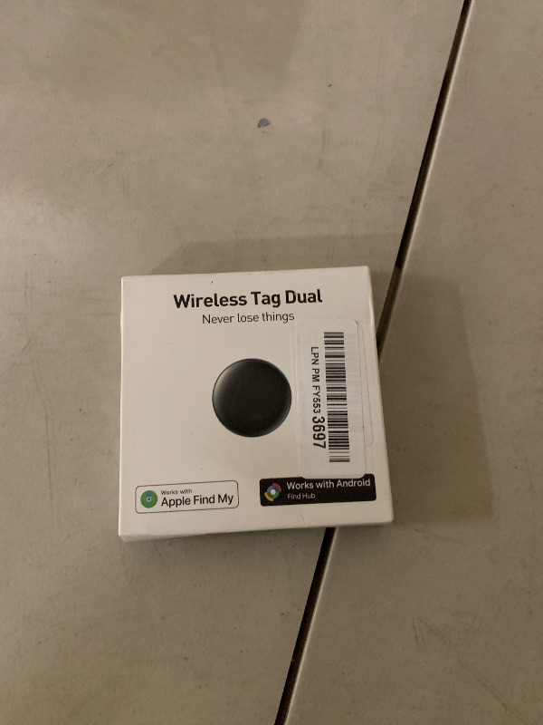 Photo 1 of 2-in-1 Air Tracker Tag for iOS & Android - Smart Tags Dual System Bluetooth Finder Compatible with Apple Find My & Android Find Hub, Mini GPS Tracker Item Finders for Keys, Wallet, Luggage, Pet, Bike