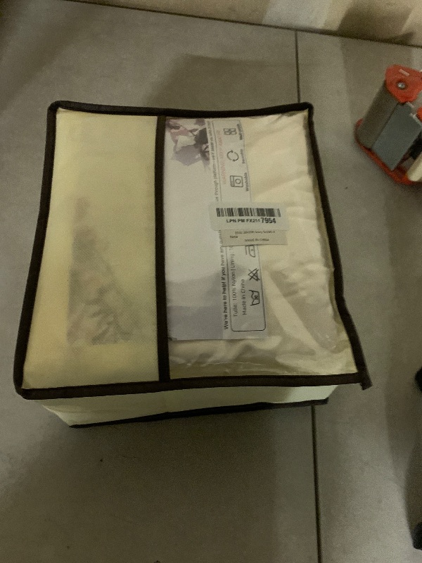 Photo 1 of 20x10ft Wrinkle Free Ivory Backdrop Curtain for Parties Soft Fabric Drapes Wedding Ivory Curtain Backdrop for Birthday Party Decorations Background for Photography 5x10ft,4 Panels