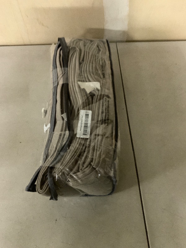 Photo 1 of Linen Sheer Pleated Curtains 120 Inches Long Patio Sliding Door Curtains 70 Inch Width Light Filtering Semi Sheer Curtain Drapes Taupe Farmhouse Extra Wide 70x120 Curtain Panels for Living Room