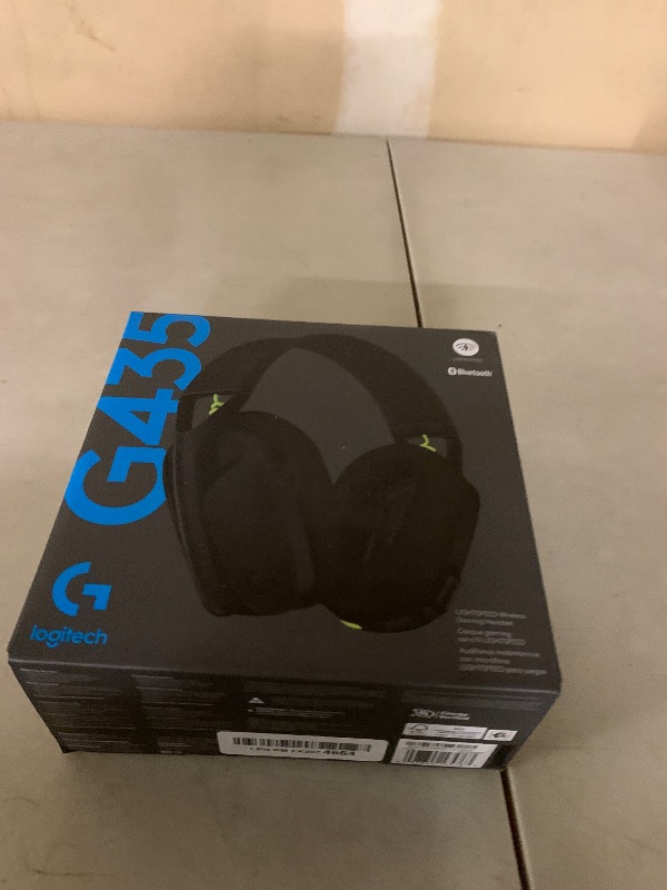 Photo 1 of Logitech G435 Lightspeed & Bluetooth Wireless Gaming Headset - Lightweight Over-Ear Headphones, Built-in mics, 18h Battery, Dolby Atmos, PC, PS4, PS5, Nintendo Switch/Switch 2, Mobile - Black