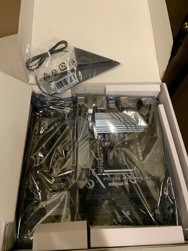 Photo 1 of ASUS Prime B760M-A AX LGA 1700(Intel® 12th&13th Gen) microATX Motherboard (PCIe® 4.0, 2xM.2 Slots, DDR5,Realtek 2.5 Gb LAN,WiFi 6, DP,Rear USB 3.2 Gen 2, Front USB 3.2 Gen 1 Type-C®)