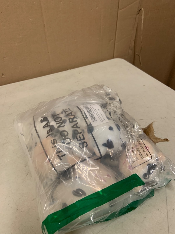 Photo 1 of 12 Pieces Plush Cow Keychain Stuffed Animal Toy Party Favors Kawaii Farm Animal Key Chain for Birthday Gift Supplies Easter Classroom Decoration Reward Bag Backpack Decor, 4.5 Inches