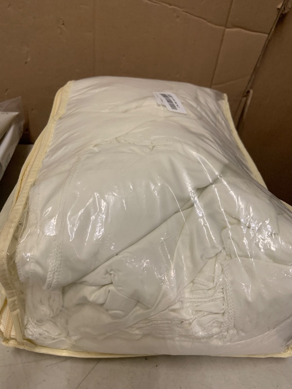 Photo 1 of 50ft×12ft Ivory Backdrop Curtain for Wedding Parties, 10 Panels Wrinkle Free Polyester Photo Backdrop Drapes Back Drop Cloth for Birthday Photography Background