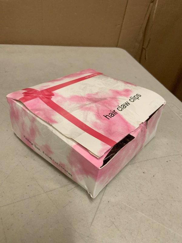 Photo 1 of 12 Pack Clear Square Claw Clips, Big and Small Neutral Rectangle Hair Claw Clips, Non-slip Matte Large Hair Clips for Women,Strong Hold jaw clip for Thick Thin Hair