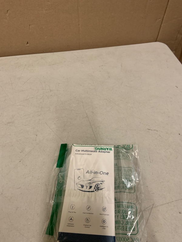 Photo 1 of 3-in-1 Wireless CarPlay Adapter 2026, Android Auto & Car Play Converter with HDMI Input for Fire TV Stick, Screen Mirroring & Streaming for Netflix/YouTube, Metal&Glass Case, Fit for 2016+ Cars -Black