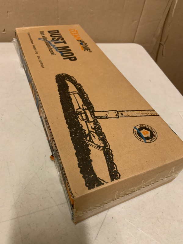 Photo 1 of CLEANHOME Mops for Floor Cleaning with 3 Different Washable Pads and Extendable 55” Long Handle, Multifunction Dust Mop for Hardwood,Marble,Tile Floor Mopping,Orange