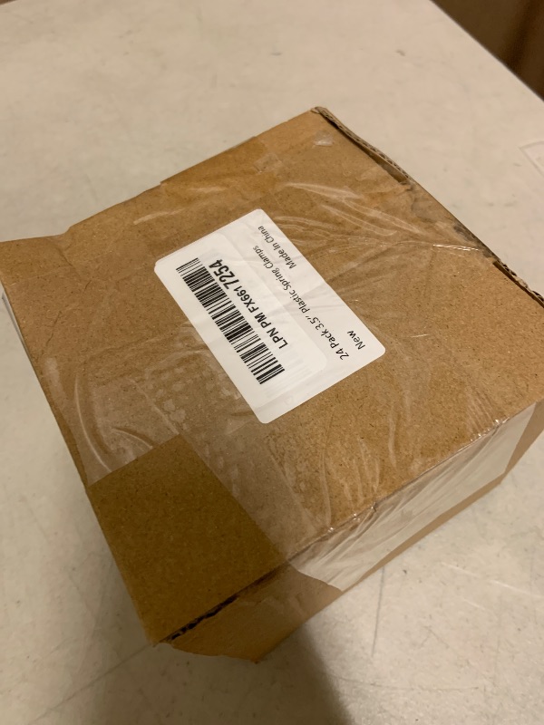 Photo 1 of 24 Pack 3.5 inch Plastic Spring Clamps, Black Heavy Duty Clips, Backdrop Clips, Plastic Clamps for Crafts, Backdrop Stand, Woodworking, Photography