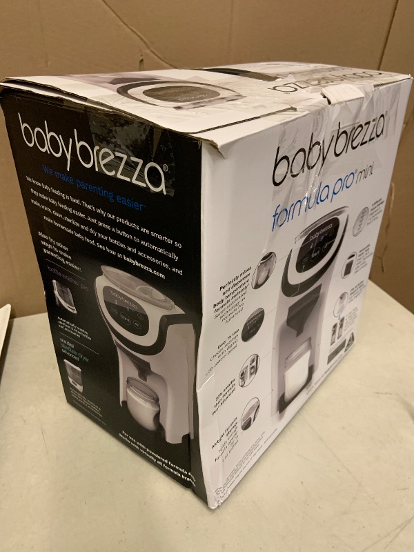 Photo 1 of Baby Brezza Formula Pro Mini Baby Formula Mixer Machine Fits Small Spaces and is Portable for Travel– Bottle Makers Makes The Perfect Bottle for Your Infant On The Go, White