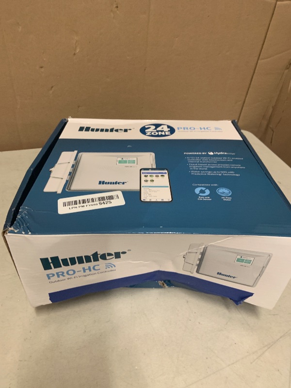 Photo 1 of Hunter Hydrawise Pro-HC 24-Station WiFi Smart Sprinkler Controller, Outdoor Irrigation Timer, Weather-Based Watering System, Flow Sensor Ready