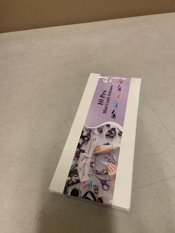 Photo 1 of 10 Pcs Small Scissors All Purpose, Stainless Steel Sharp Mini Detail Craft Scissors with Protective Cover for Embroidery, Paper Cutting, Sewing, Knitting, Crafting, 3.5"