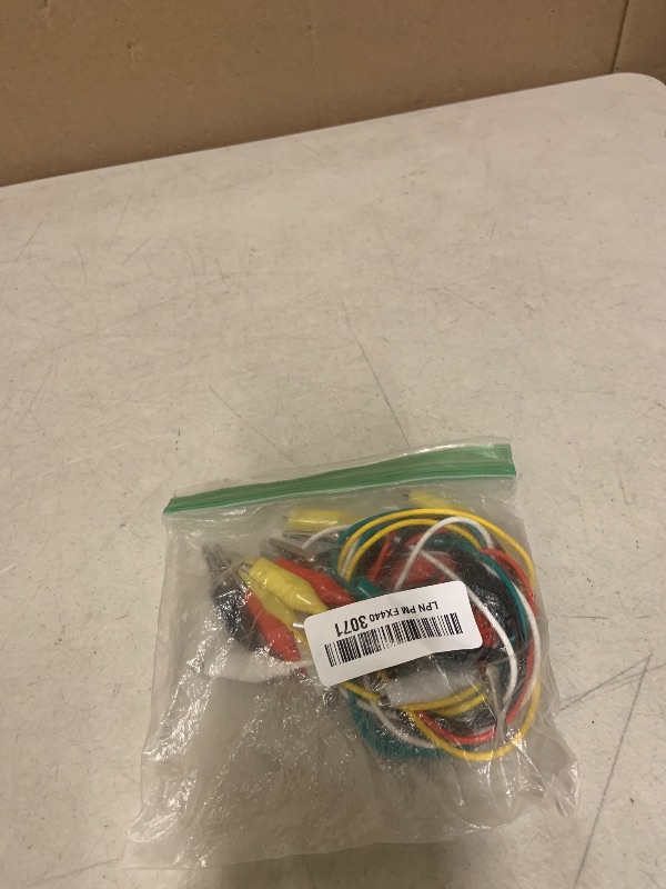 Photo 1 of 10PCS Premium Alligator Clips Electrical, 5 Colors Test Leads with Testing Probes, Crocodile Jumper Wires Cable with Alligator Clips for Electrical Testing, Circuit Connection, Electronic Experiments