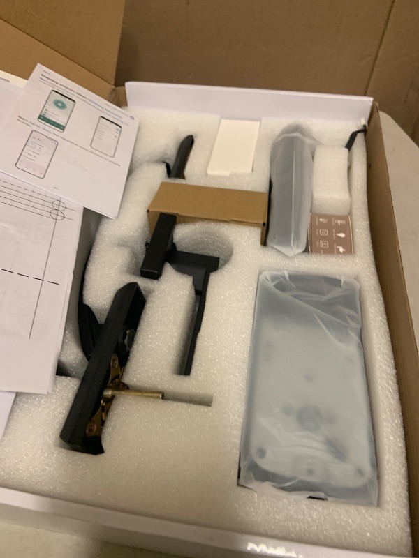 Photo 1 of CINOP WiFi Smart Locks for Front Door with Handle Set, App Control, Keyless Entry Door Lock Fingerprint Deadbolt, Electronic Digital Touchscreen keypad, Smart Lock, Easy Install (Black)