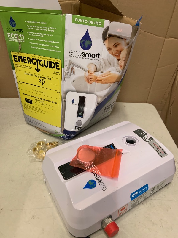 Photo 1 of EcoSmart ECO 11 Electric Tankless Water Heater, 13KW at 240 Volts with Patented Self Modulating Technology