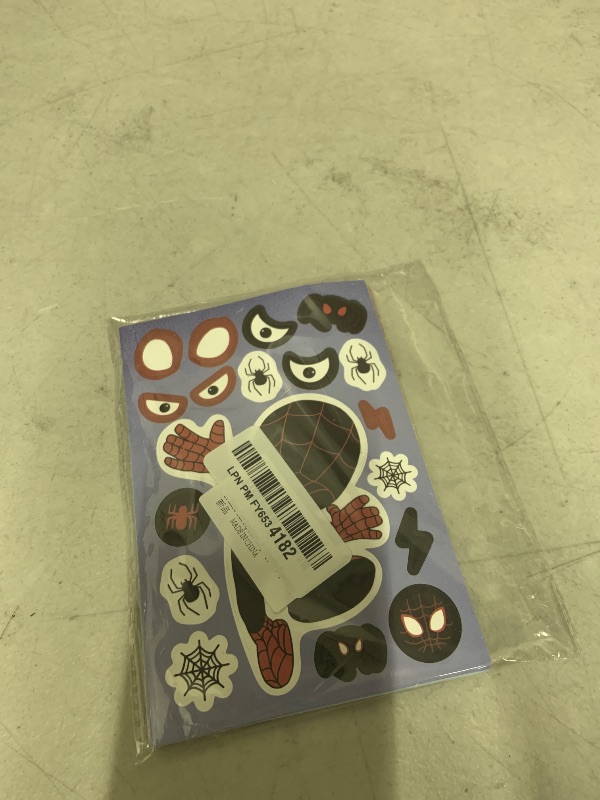 Photo 1 of 24 Sheets Cute Superhero Stickers for Kids Make Your Own Movie Sticker Make a Face Stickers for Teens Girls Boys, Classroom Rewards Movies Themed Art Craft Party Supplies (Superhero)