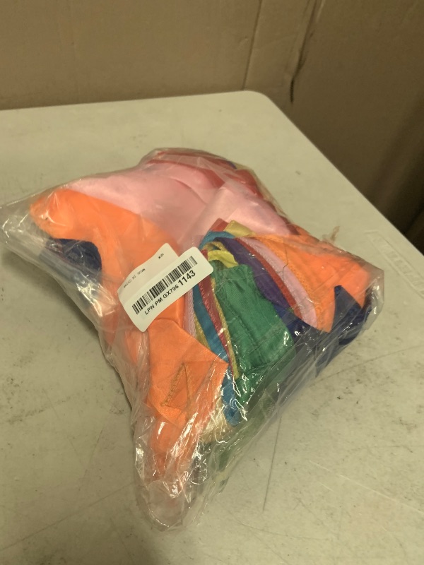 Photo 1 of 12 Pcs Bright Color Satin Silk Table Runners, Multi Color Fall Party Chair Sashes for Thanksgiving Christmas New Year Wedding Banquet Birthday Party Decoration, 12 x 108 Inch