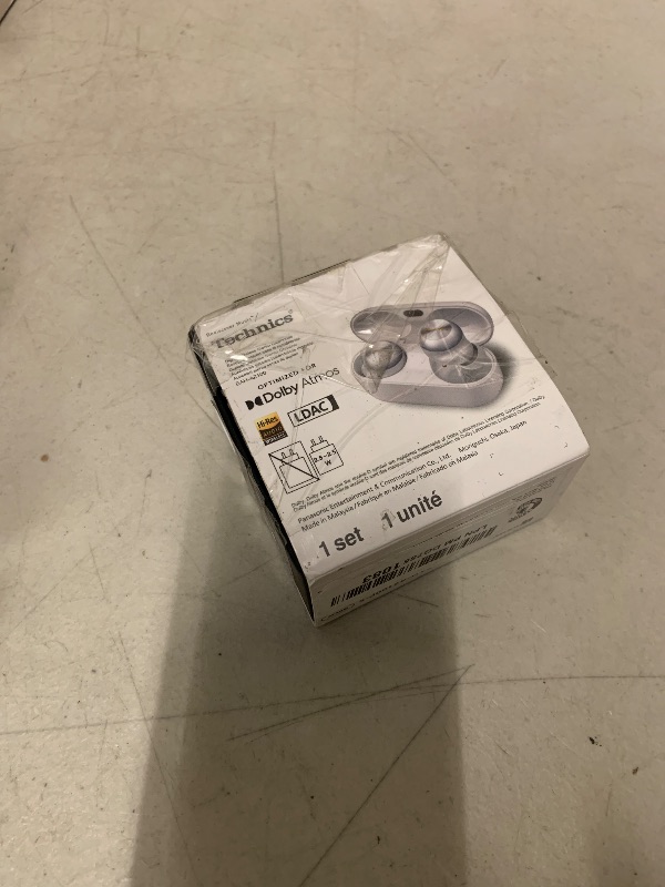 Photo 1 of Technics Reference Class Hi-Fi Wireless Earbuds, Dolby Atmos with Head Tracking, Adaptive Noise Cancelling, 3 Device Multipoint, 10-hr Battery, Wireless Charging, Improved Fit - EAH-AZ100-S (Silver)
