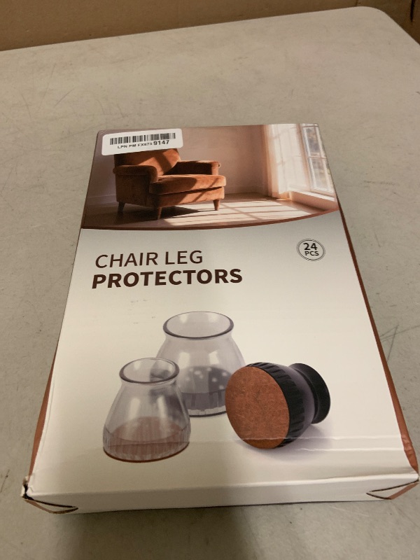 Photo 1 of 24 Pcs Silicone Chair Leg Floor Protectors & Furniture Sliders for Hardwood Floors - Felt Pads for Chair Legs Anti-Scratch Noise Reduction Furniture Pads Chair Feet Protectors Fit 1.3" to 1.97"